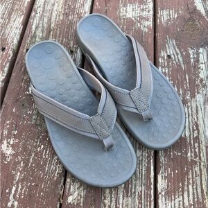 Vionic Mens Casual Comfort Minimalist Charcoal Sandals Flip Flops 544MTIDE|Sz:11